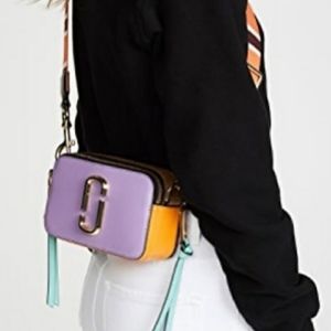 MARC JACOBS Snapshot Crossbody Lilac/Orange